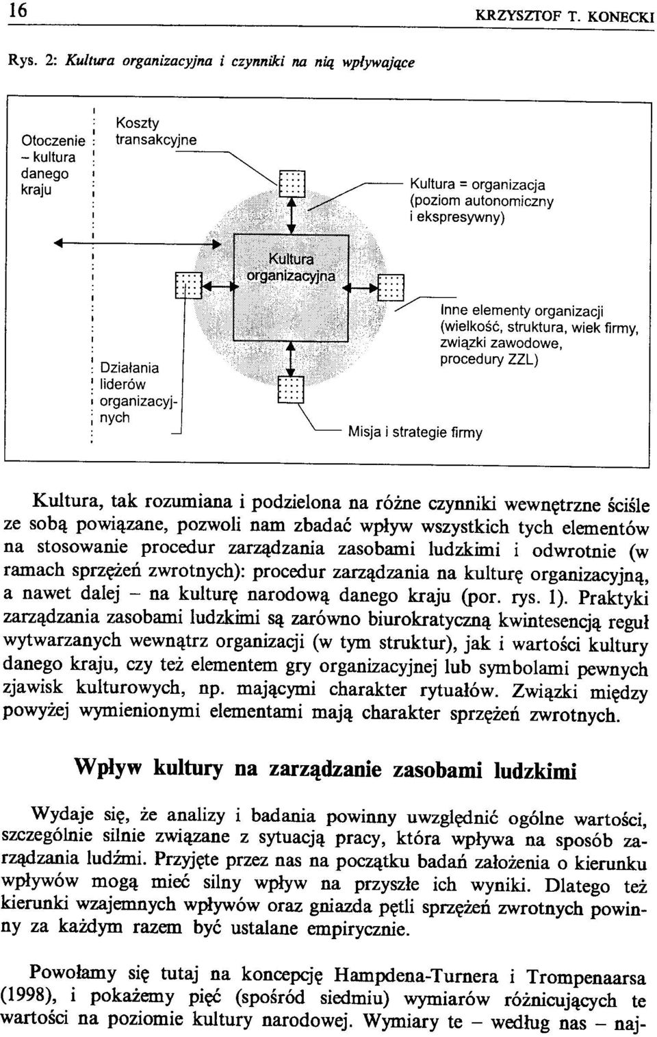 . ~e elementy organizacji (wielkość, struktura, wiek firmy, związki zawodowe, procedury ZZL) Misja i strategie firmy Kultura, tak rozumiana i podzielona na różne czynniki wewnętrzne ściśle ze sobą