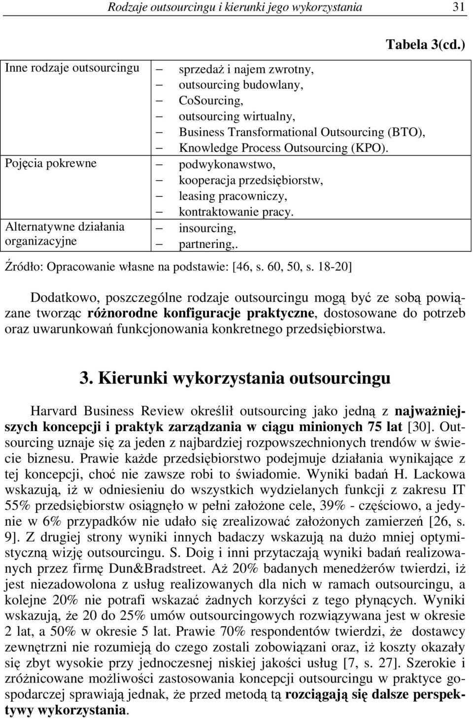 Pojcia pokrewne podwykonawstwo, kooperacja przedsibiorstw, leasing pracowniczy, kontraktowanie pracy. Alternatywne działania insourcing, organizacyjne partnering,.