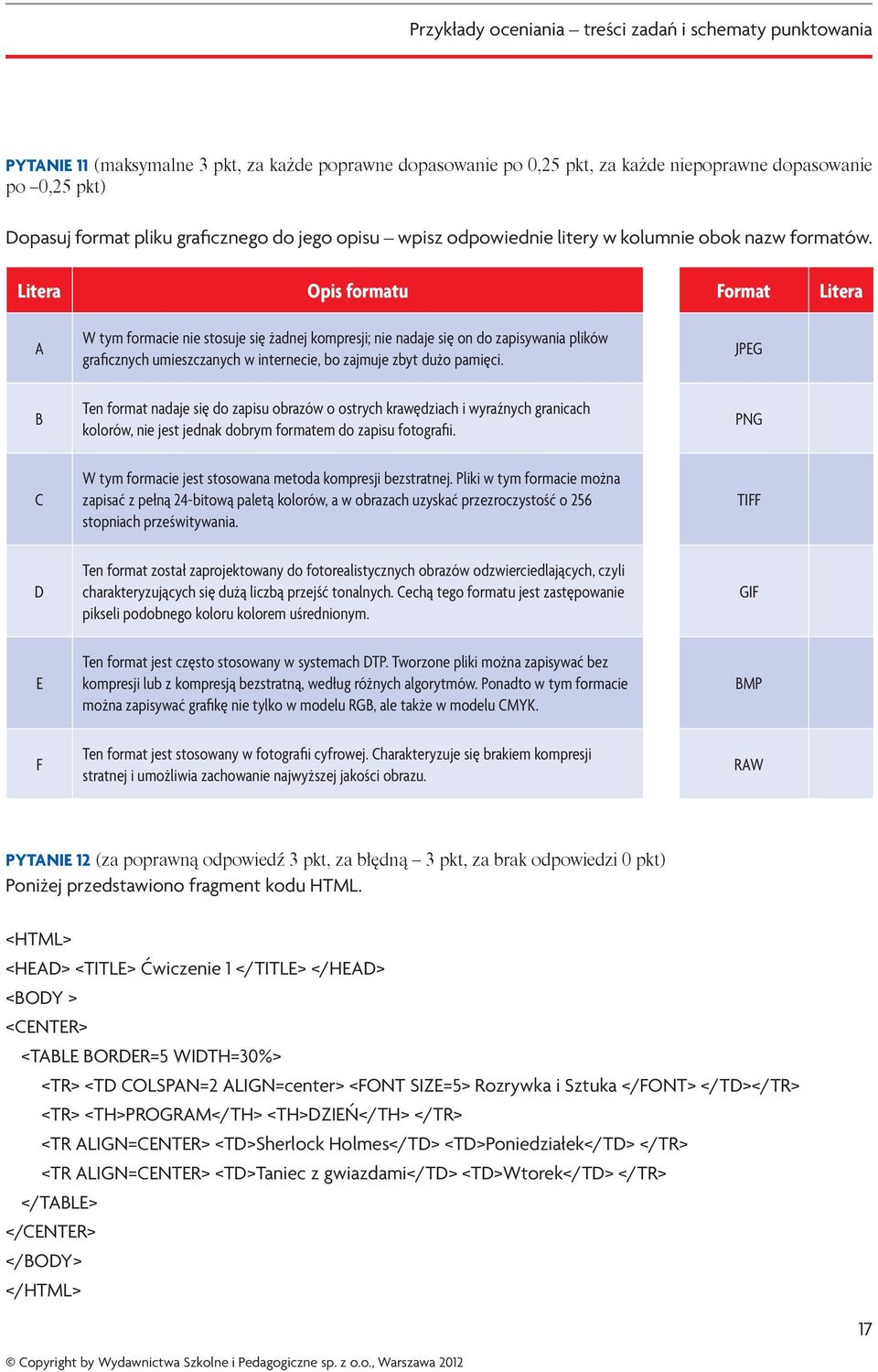 Litera Opis formatu Format Litera A W tym formacie nie stosuje się żadnej kompresji; nie nadaje się on do zapisywania plików graficznych umieszczanych w internecie, bo zajmuje zbyt dużo pamięci.