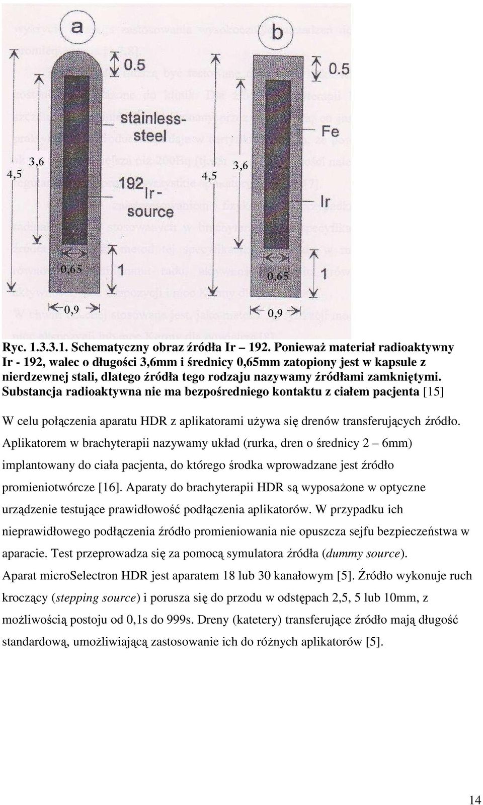 Substancja radioaktywna nie ma bezpośredniego kontaktu z ciałem pacjenta [15] W celu połączenia aparatu HDR z aplikatorami używa się drenów transferujących źródło.