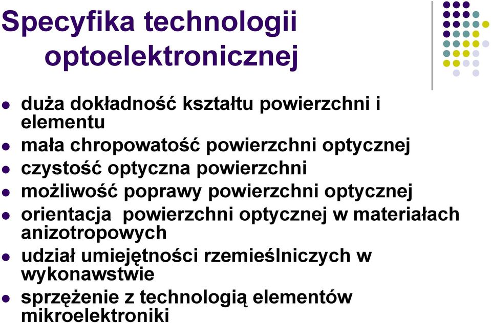 powierzchni optycznej orientacja powierzchni optycznej w materiałach anizotropowych udział