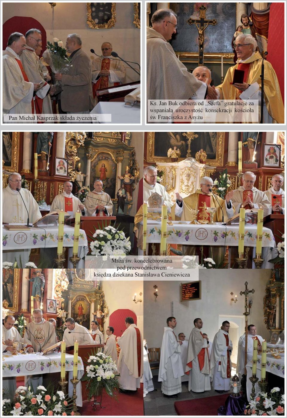 uroczystość konsekracji kościoła św Franciszka z Asyżu