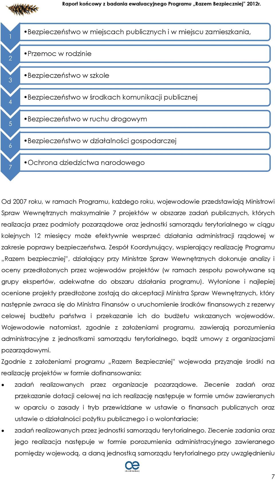 projektów w obszarze zadań publicznych, których realizacja przez podmioty pozarządowe oraz jednostki samorządu terytorialnego w ciągu kolejnych 12 miesięcy może efektywnie wesprzeć działania