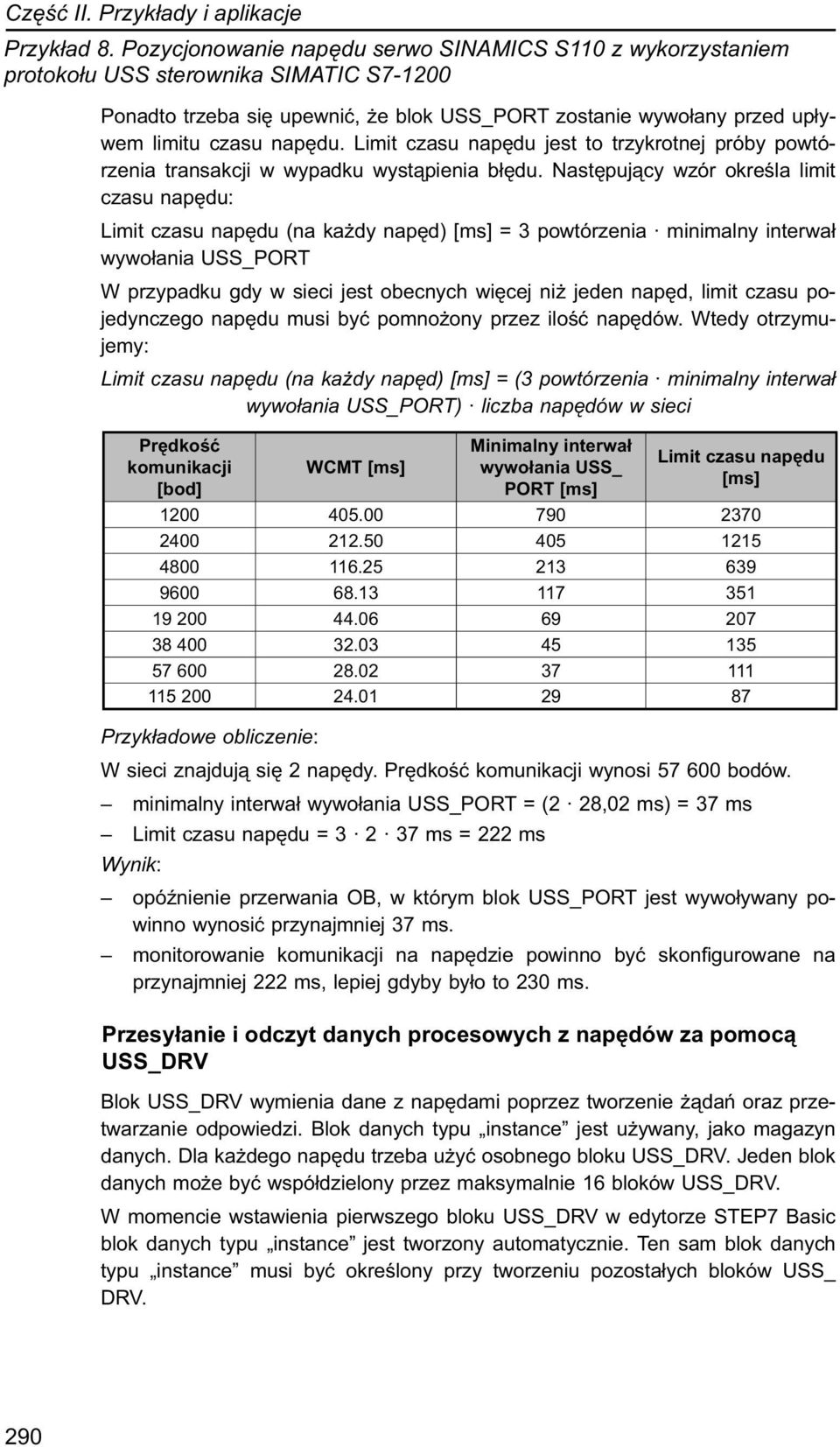 Limit czasu napędu jest to trzykrotnej próby powtórzenia transakcji w wypadku wystąpienia błędu.