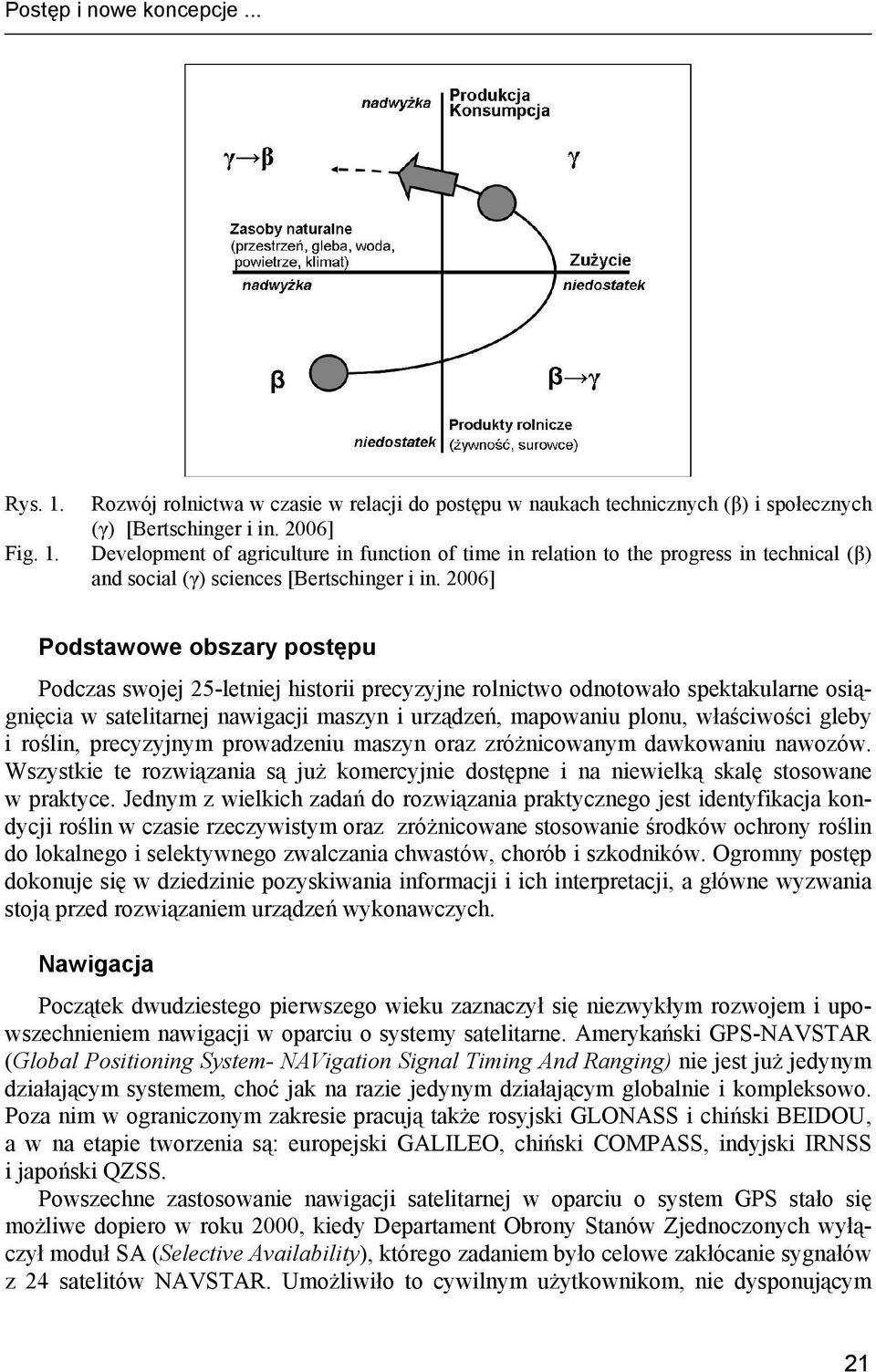 2006] Podstawowe obszary postępu Podczas swojej 25-letniej historii precyzyjne rolnictwo odnotowało spektakularne osiągnięcia w satelitarnej nawigacji maszyn i urządzeń, mapowaniu plonu, właściwości