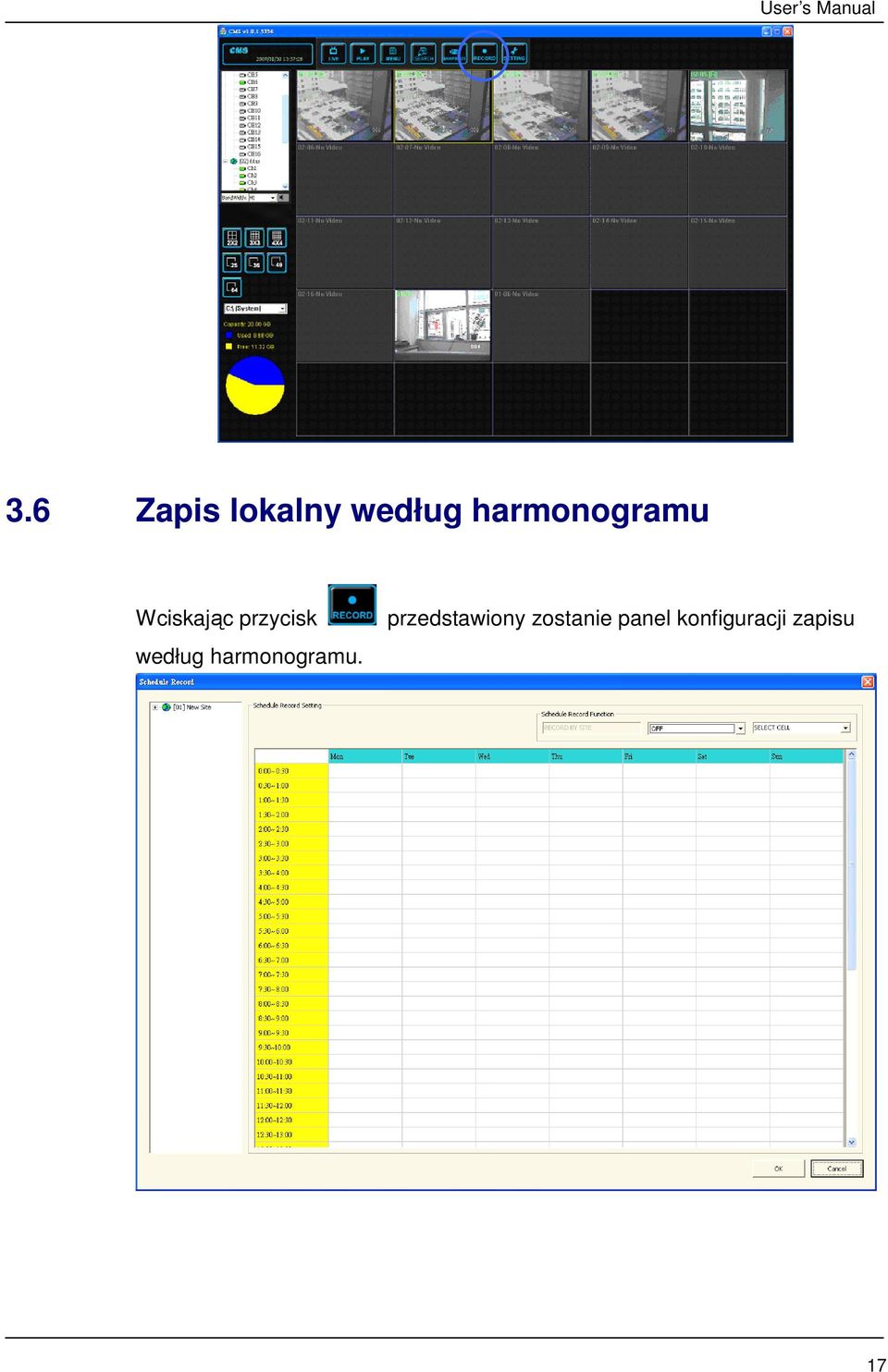 według harmonogramu.