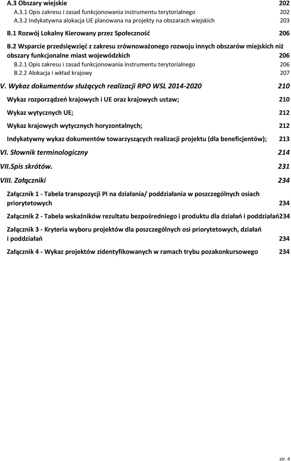 2.2 Alokacja i wkład krajowy 207 V.