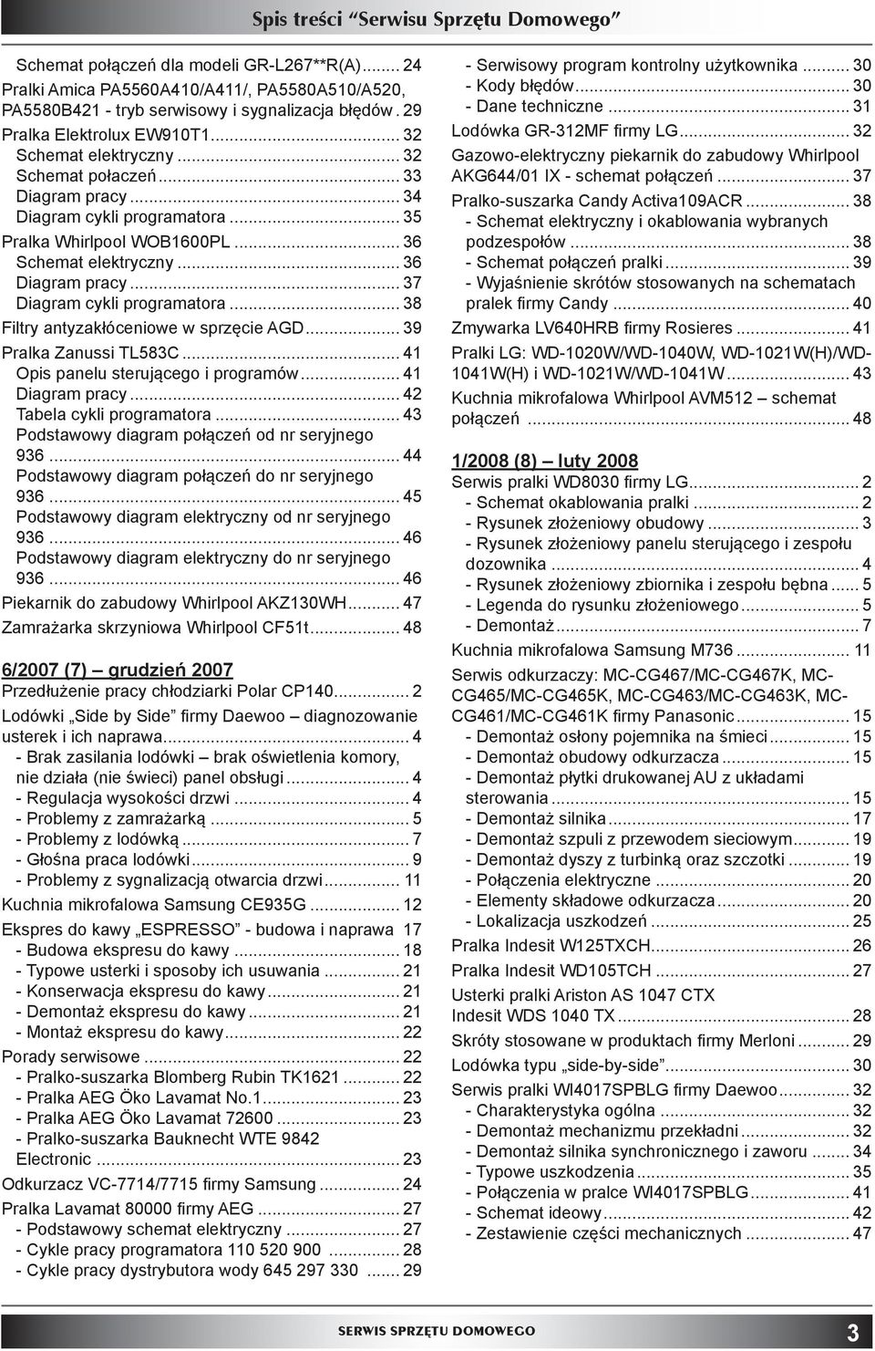 .. 37 Diagram cykli programatora... 38 Filtry antyzakłóceniowe w sprzęcie AGD... 39 Pralka Zanussi TL583C... 41 Opis panelu sterującego i programów... 41 Diagram pracy... 42 Tabela cykli programatora.