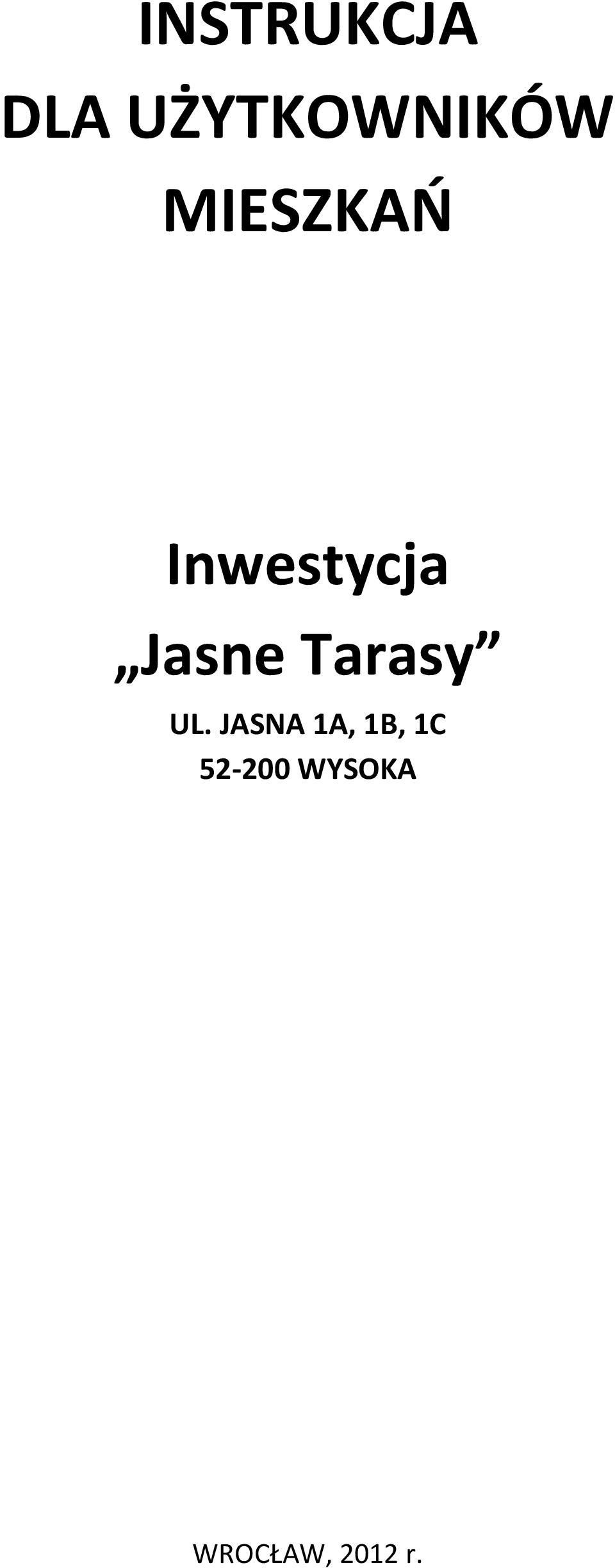 Tarasy UL.