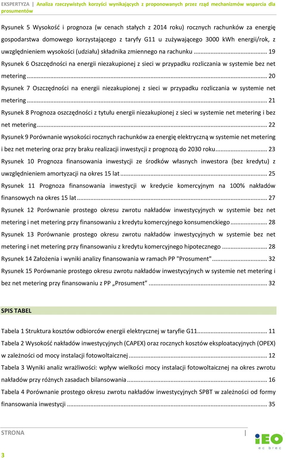 .. 20 Rysunek 7 Oszczędności na energii niezakupionej z sieci w przypadku rozliczania w systemie net metering.