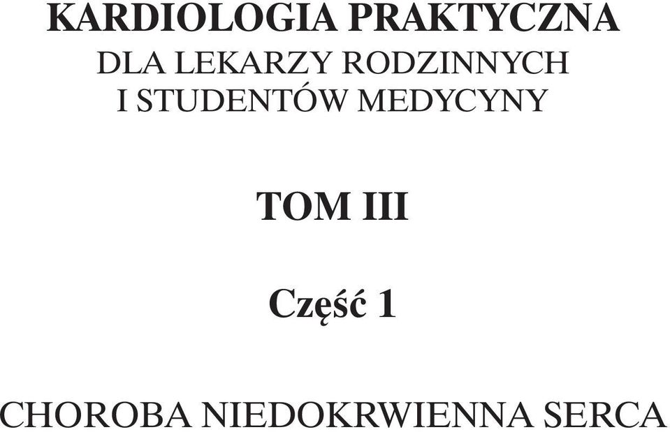 STUDENTÓW MEDYCYNY TOM III