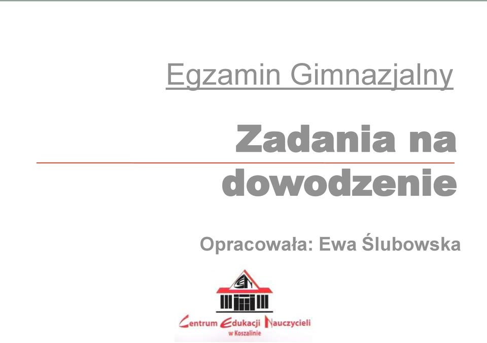 Zadania na