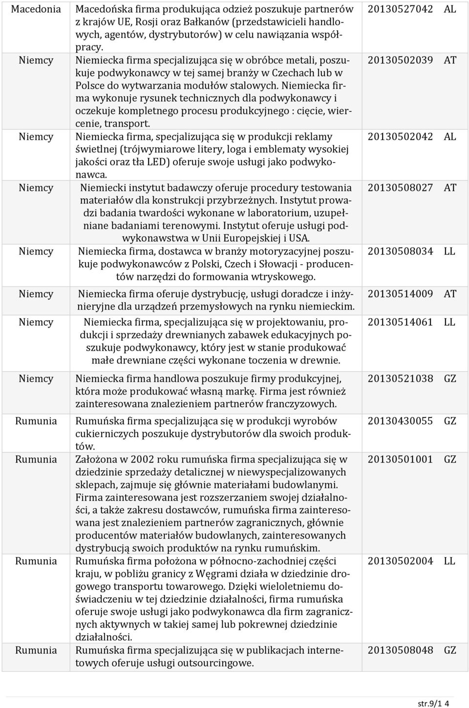 Niemiecka firma specjalizująca się w obróbce metali, poszukuje podwykonawcy w tej samej branży w Czechach lub w Polsce do wytwarzania modułów stalowych.