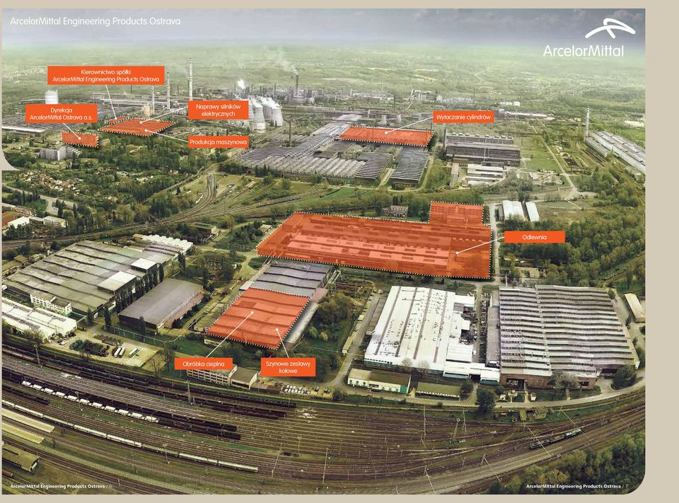 Ostrava Dyrekcja ArcelorMittal Ostrava a.s. Naprawy silników elektrycznych Wytaczanie