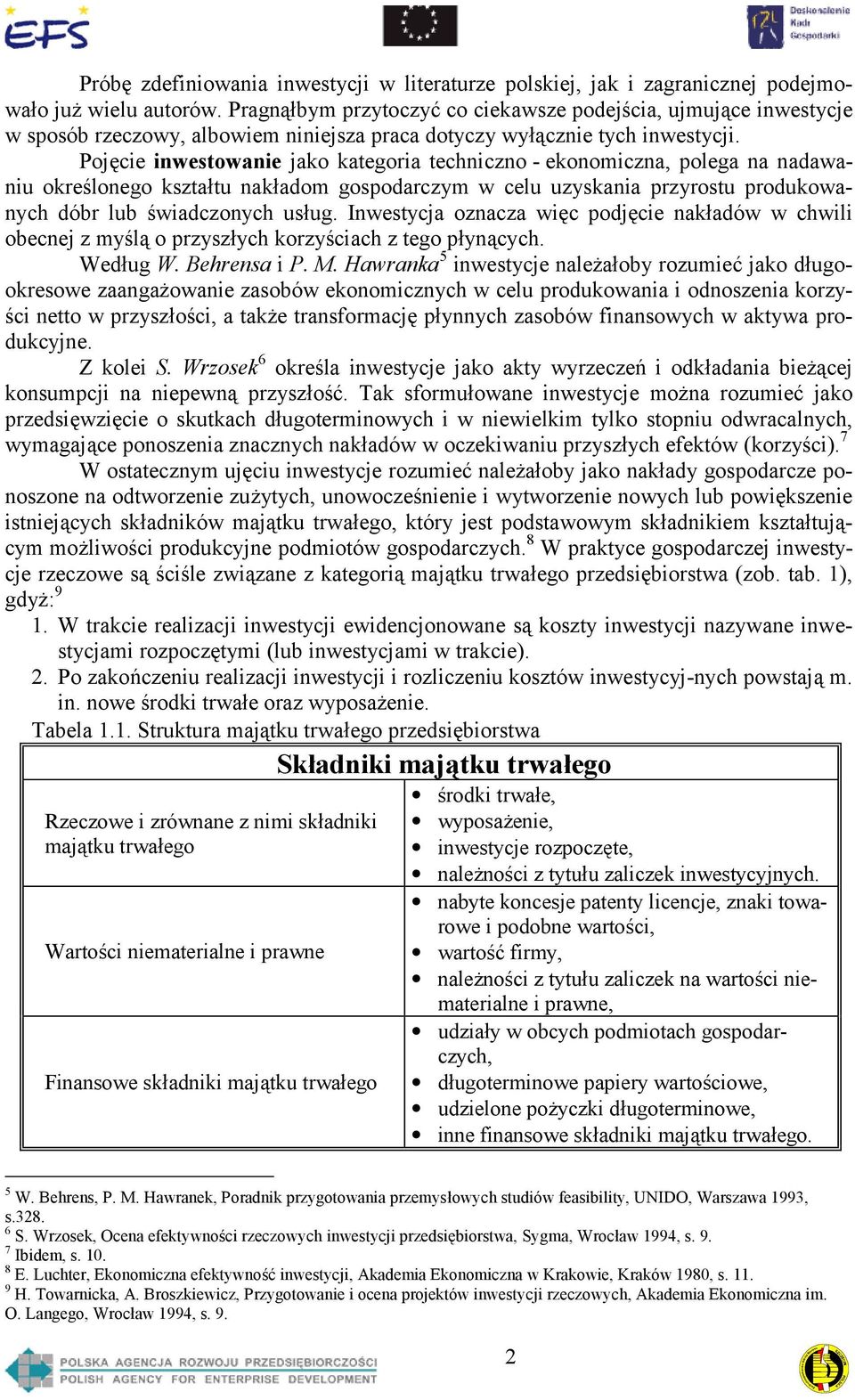 Pojęcie inwestowanie jako kategoria techniczno - ekonomiczna, polega na nadawaniu określonego kształtu nakładom gospodarczym w celu uzyskania przyrostu produkowanych dóbr lub świadczonych usług.