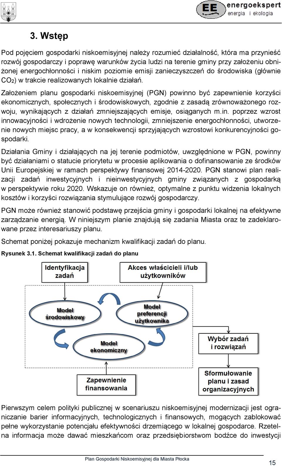 Założeniem planu gospodarki niskoemisyjnej (PGN) powinno być zapewnienie korzyści ekonomicznych, społecznych i środowiskowych, zgodnie z zasadą zrównoważonego rozwoju, wynikających z działań