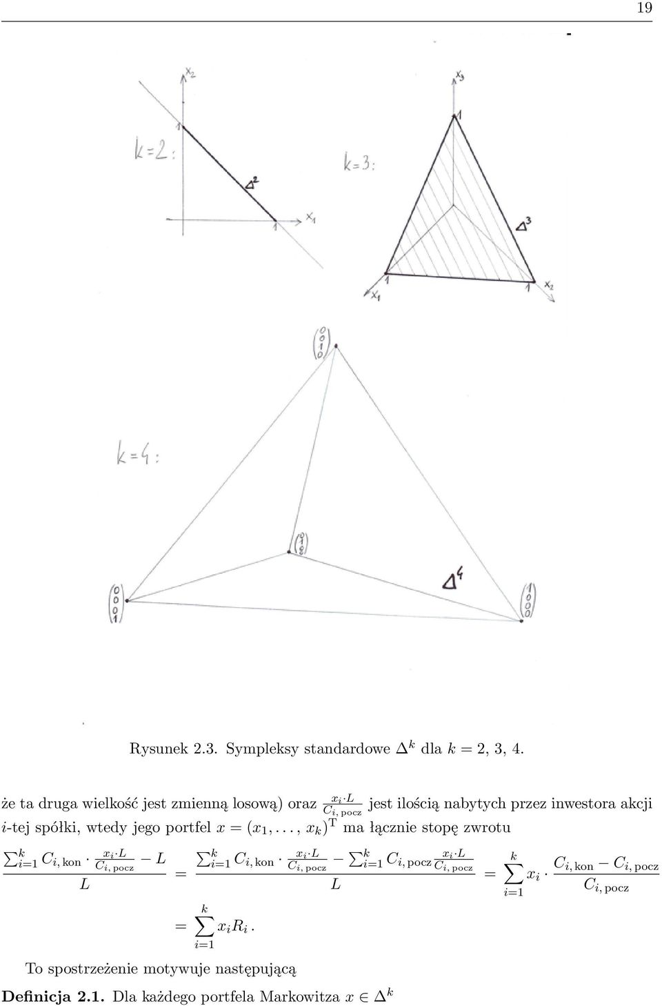 wtedy jego portfel x = (x 1,.