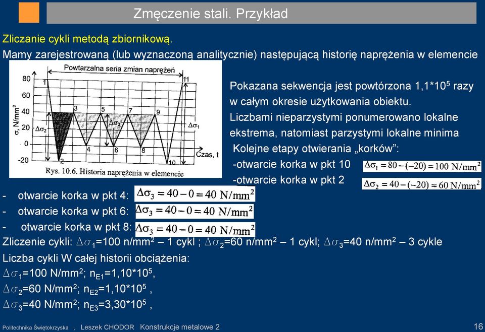 razy w całym okresie użytkowania obiektu.