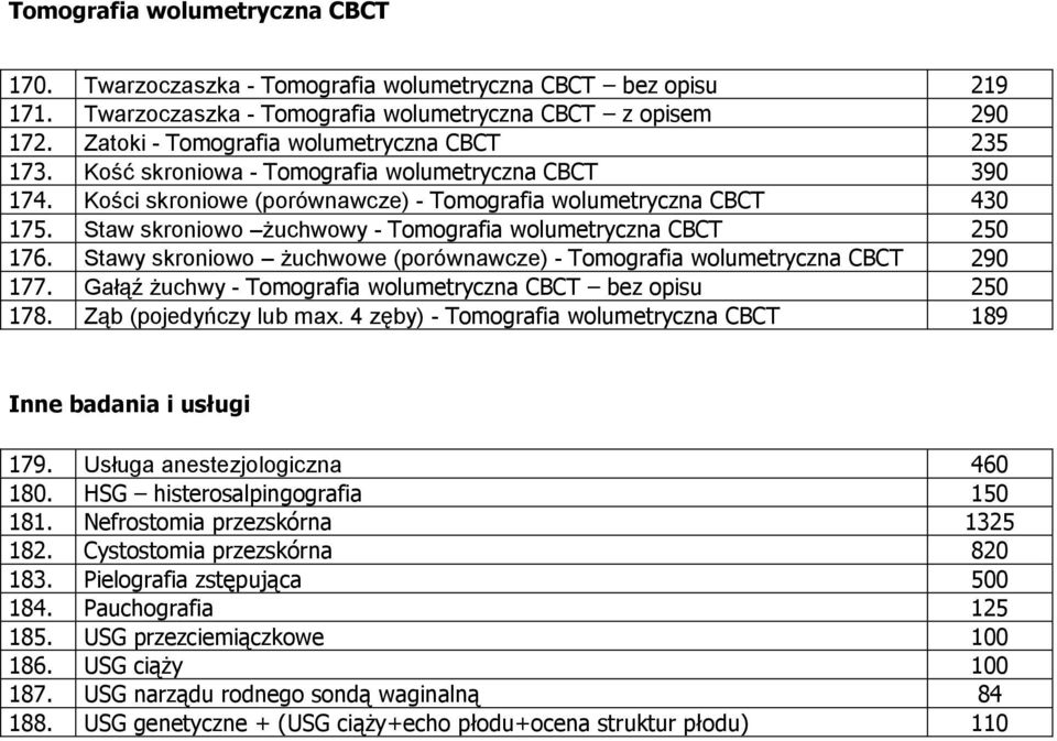 Staw skroniowo żuchwowy - Tomografia wolumetryczna CBCT 250 176. Stawy skroniowo żuchwowe (porównawcze) - Tomografia wolumetryczna CBCT 290 177.