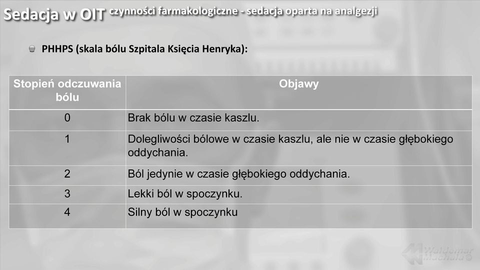 1 Dolegliwości bólowe w czasie kaszlu, ale nie w czasie głębokiego oddychania.