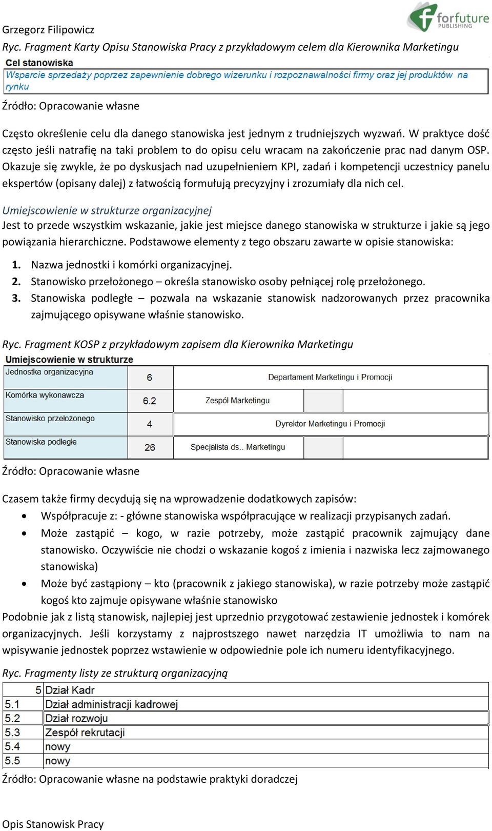 Okazuje się zwykle, że po dyskusjach nad uzupełnieniem KPI, zadań i kompetencji uczestnicy panelu ekspertów (opisany dalej) z łatwością formułują precyzyjny i zrozumiały dla nich cel.