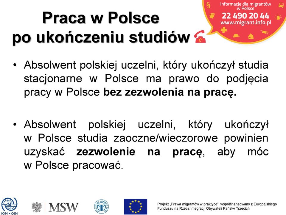 zezwolenia na pracę.