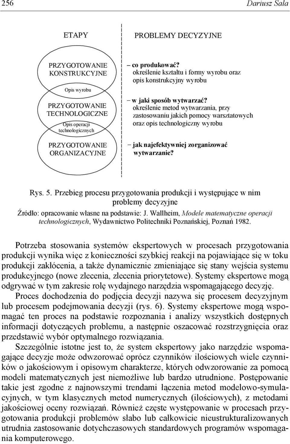 określenie metod wytwarzania, przy zastosowaniu jakich pomocy warsztatowych oraz opis technologiczny wyrobu jak najefektywniej zorganizować wytwarzanie? Rys. 5.