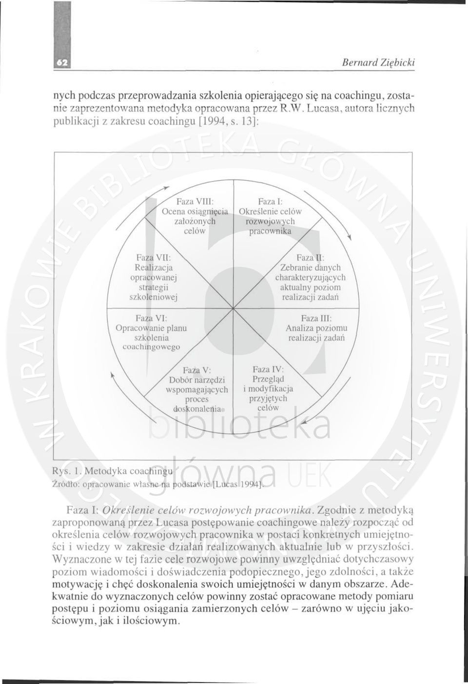 13]: & Faza VIII : Ocena os i ągnięcia zalożonych celów F,,,,, ~ Określenie celów rozwojowych pracownika Faza VII : Realizacja opracowanej strategii szkoleniowej Faza VI: Opracowanie planu szkolenia