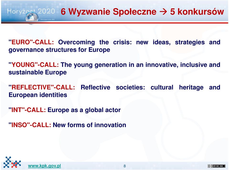 inclusive and sustainable Europe "REFLECTIVE"-CALL: Reflective societies: cultural heritage