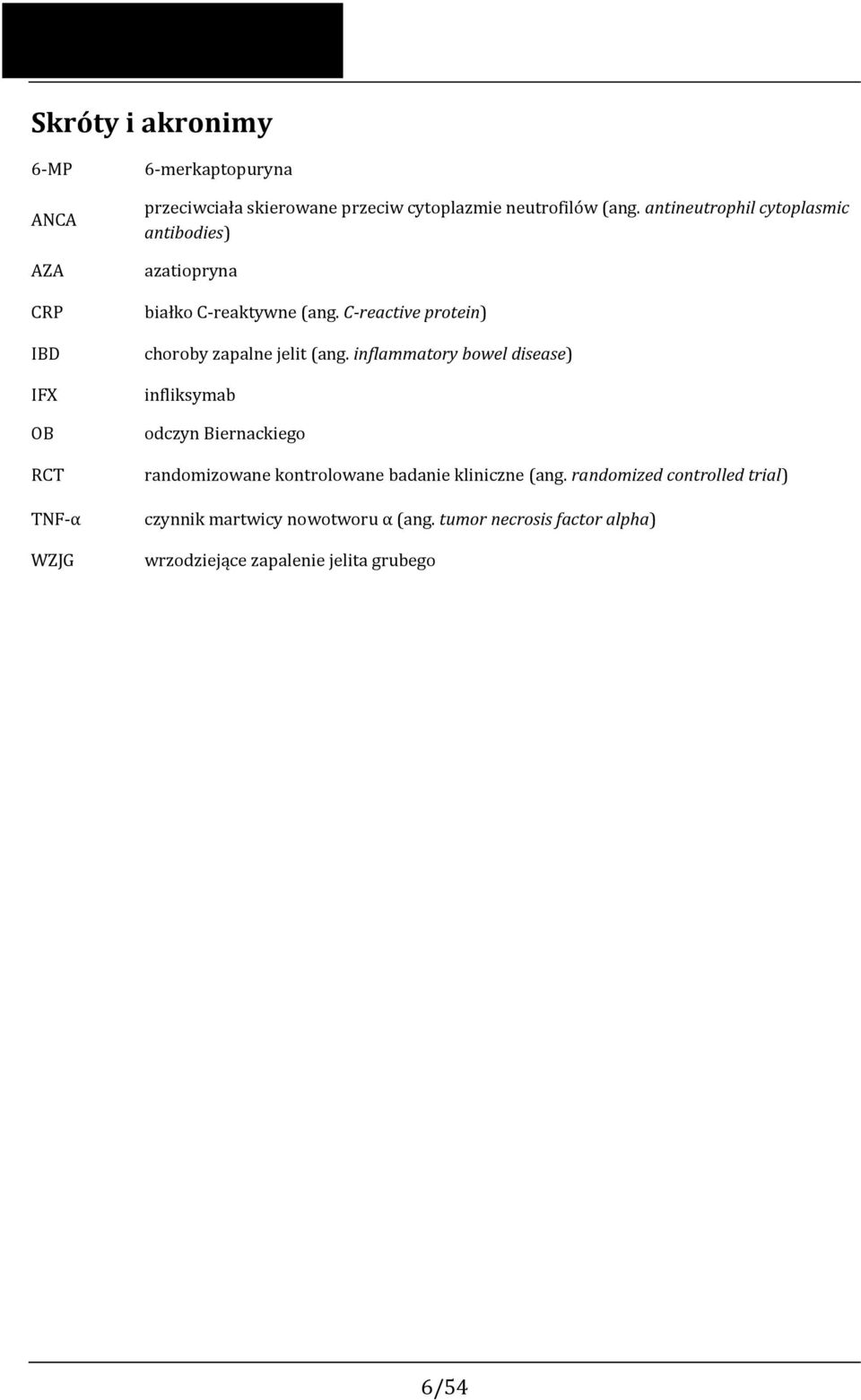 C-reactive protein) choroby zapalne jelit (ang.