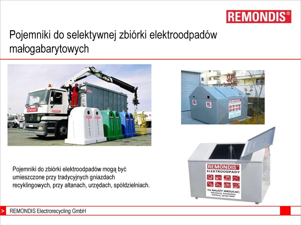 elektroodpadów mogą być umieszczone przy