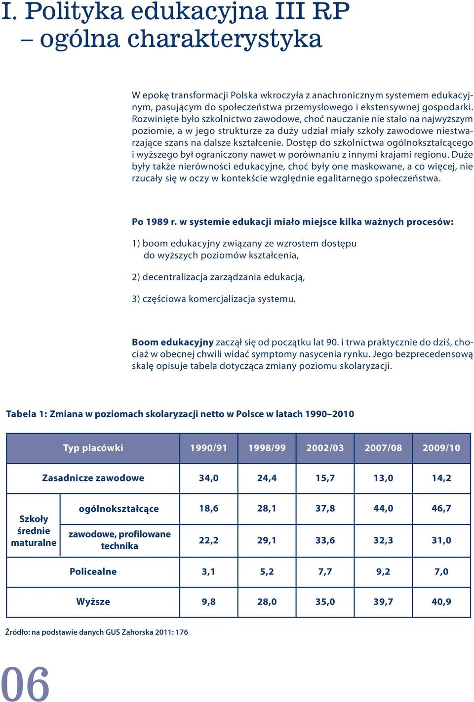 Dostęp do szkolnictwa ogólnokształcącego i wyższego był ograniczony nawet w porównaniu z innymi krajami regionu.