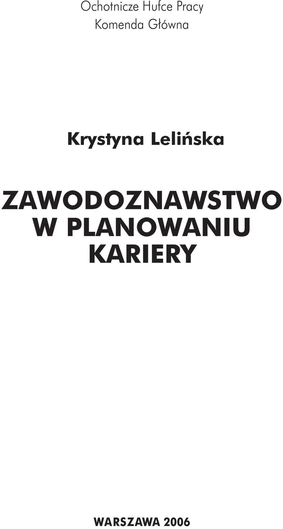 Lelińska ZAWODOZNAWSTWO