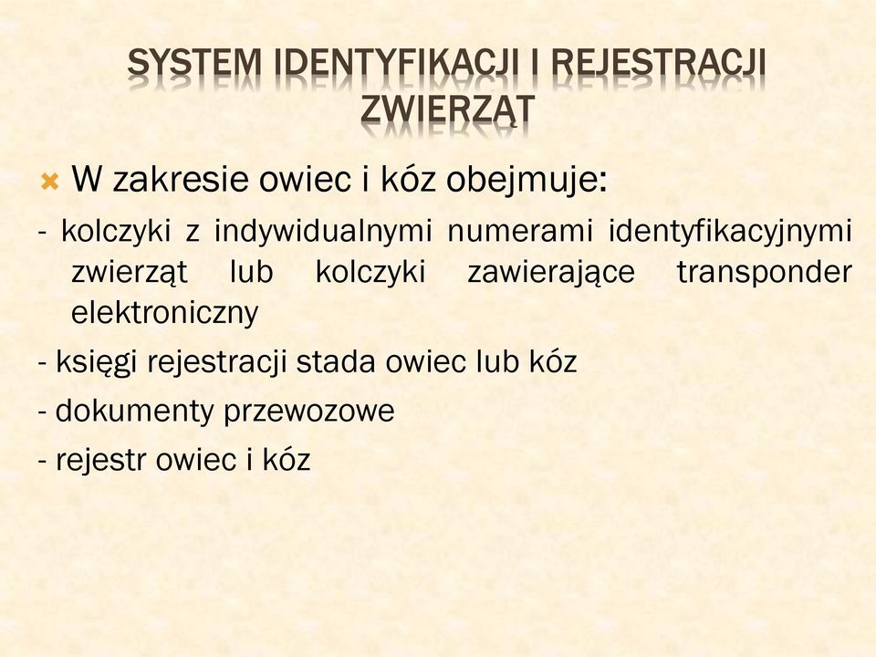 zwierząt lub kolczyki zawierające transponder elektroniczny - księgi