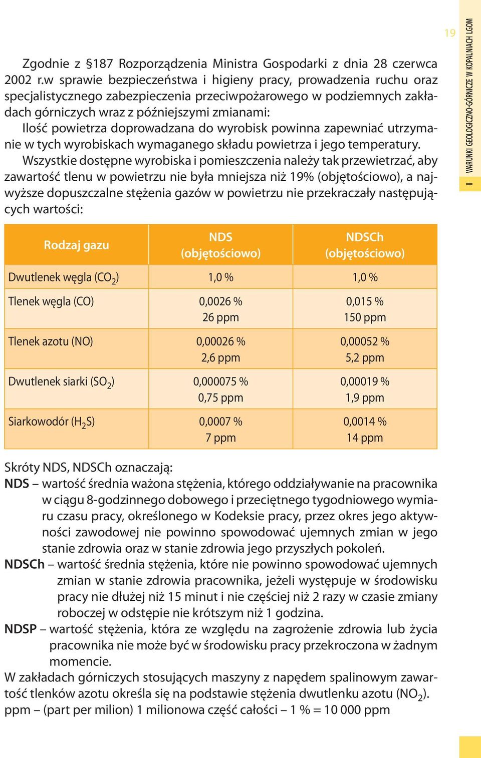 doprowadzana do wyrobisk powinna zapewniać utrzymanie w tych wyrobiskach wymaganego składu powietrza i jego temperatury.