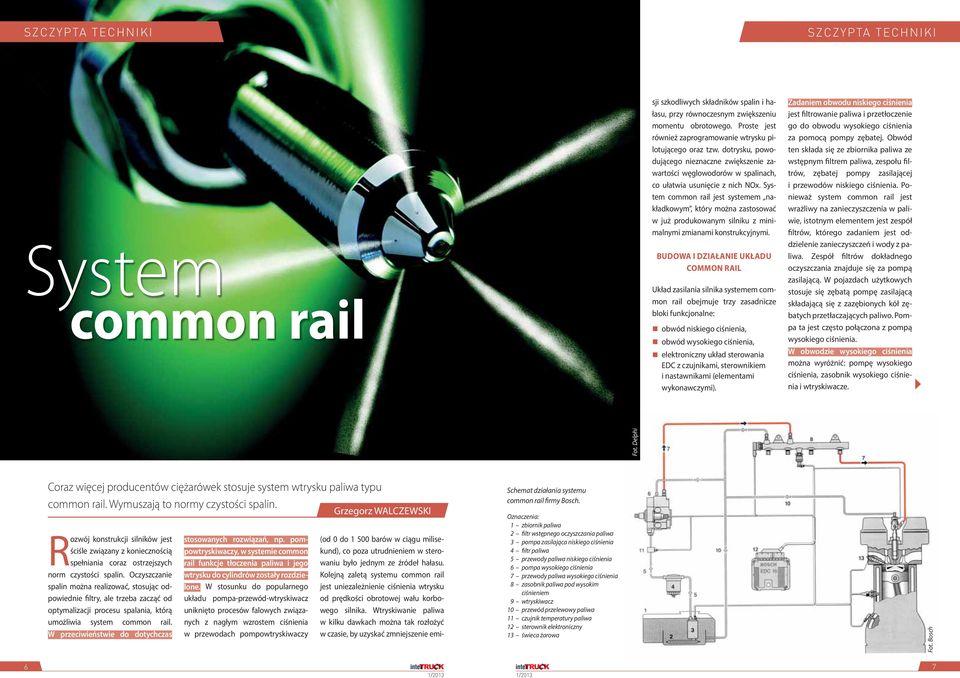 System common rail jest systemem nakładkowym, który można zastosować w już produkowanym silniku z minimalnymi zmianami konstrukcyjnymi.