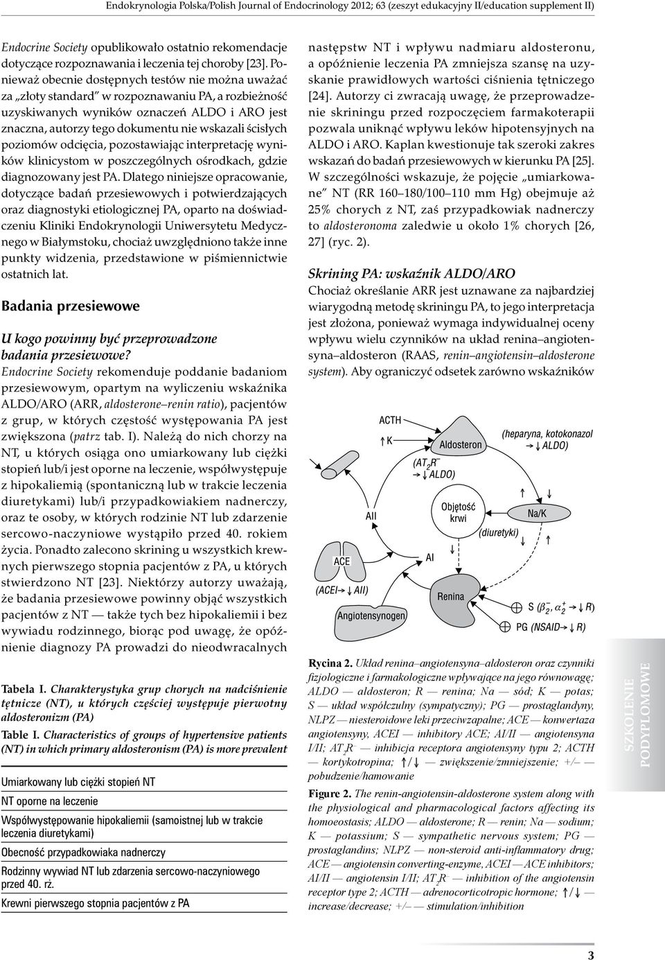 Ponieważ obecnie dostępnych testów nie można uważać za złoty standard w rozpoznawaniu PA, a rozbieżność uzyskiwanych wyników oznaczeń ALDO i ARO jest znaczna, autorzy tego dokumentu nie wskazali