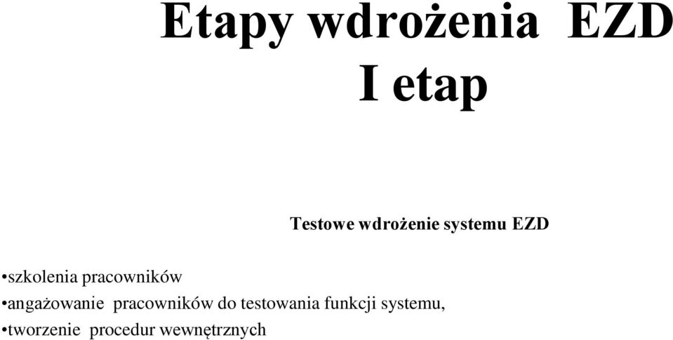 pracowników do testowania funkcji