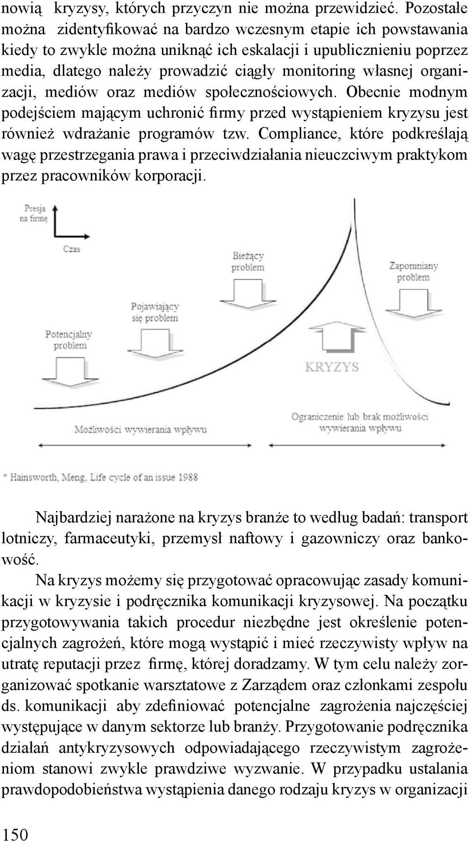 organizacji, mediów oraz mediów społecznościowych. Obecnie modnym podejściem mającym uchronić firmy przed wystąpieniem kryzysu jest również wdrażanie programów tzw.