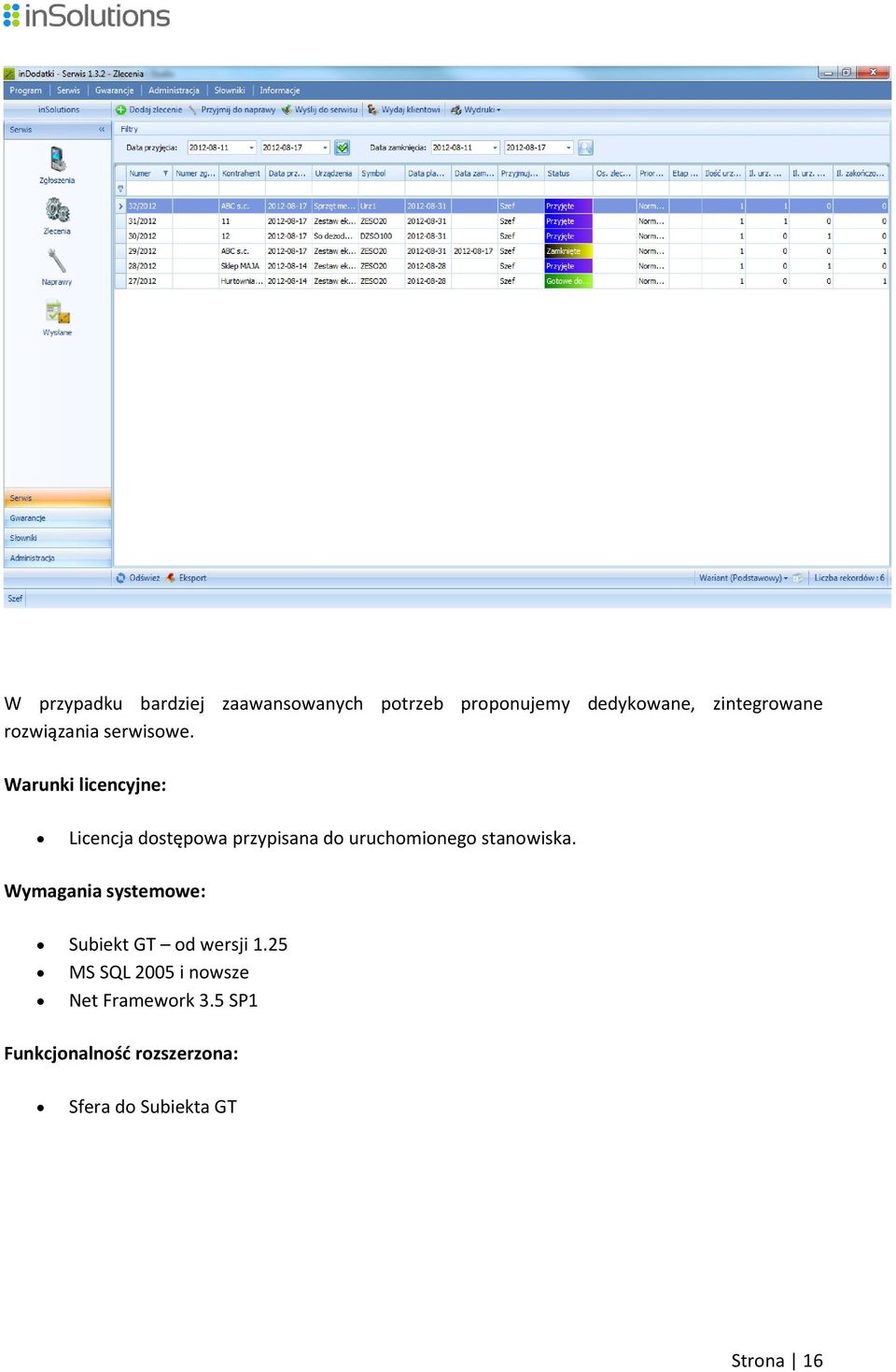 Warunki licencyjne: Licencja dostępowa przypisana do uruchomionego stanowiska.