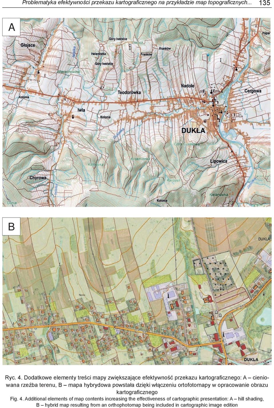 powstała dzięki włączeniu ortofotomapy w opracowanie obrazu kartograficznego Fig. 4.