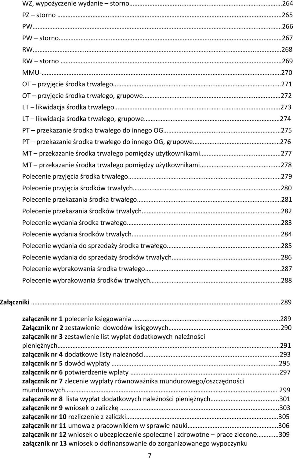 276 MT przekazanie środka trwałego pomiędzy użytkownikami... 277 MT przekazanie środka trwałego pomiędzy użytkownikami... 278 Polecenie przyjęcia środka trwałego.