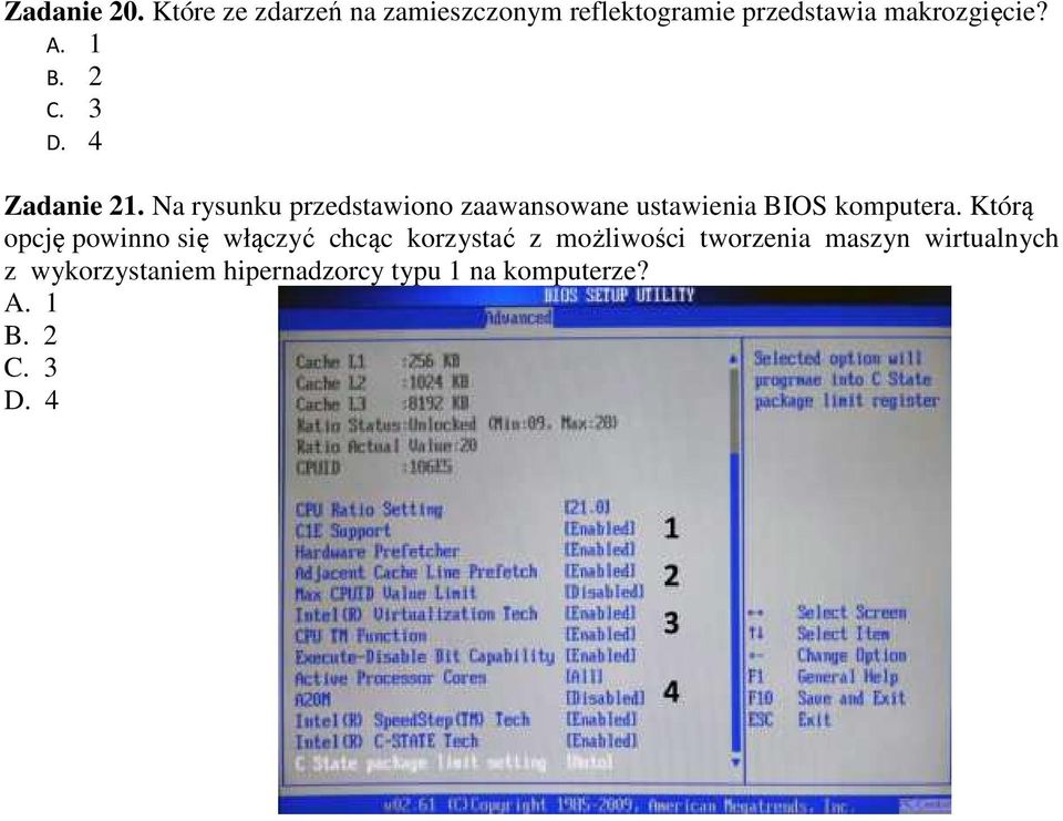 Na rysunku przedstawiono zaawansowane ustawienia BIOS komputera.