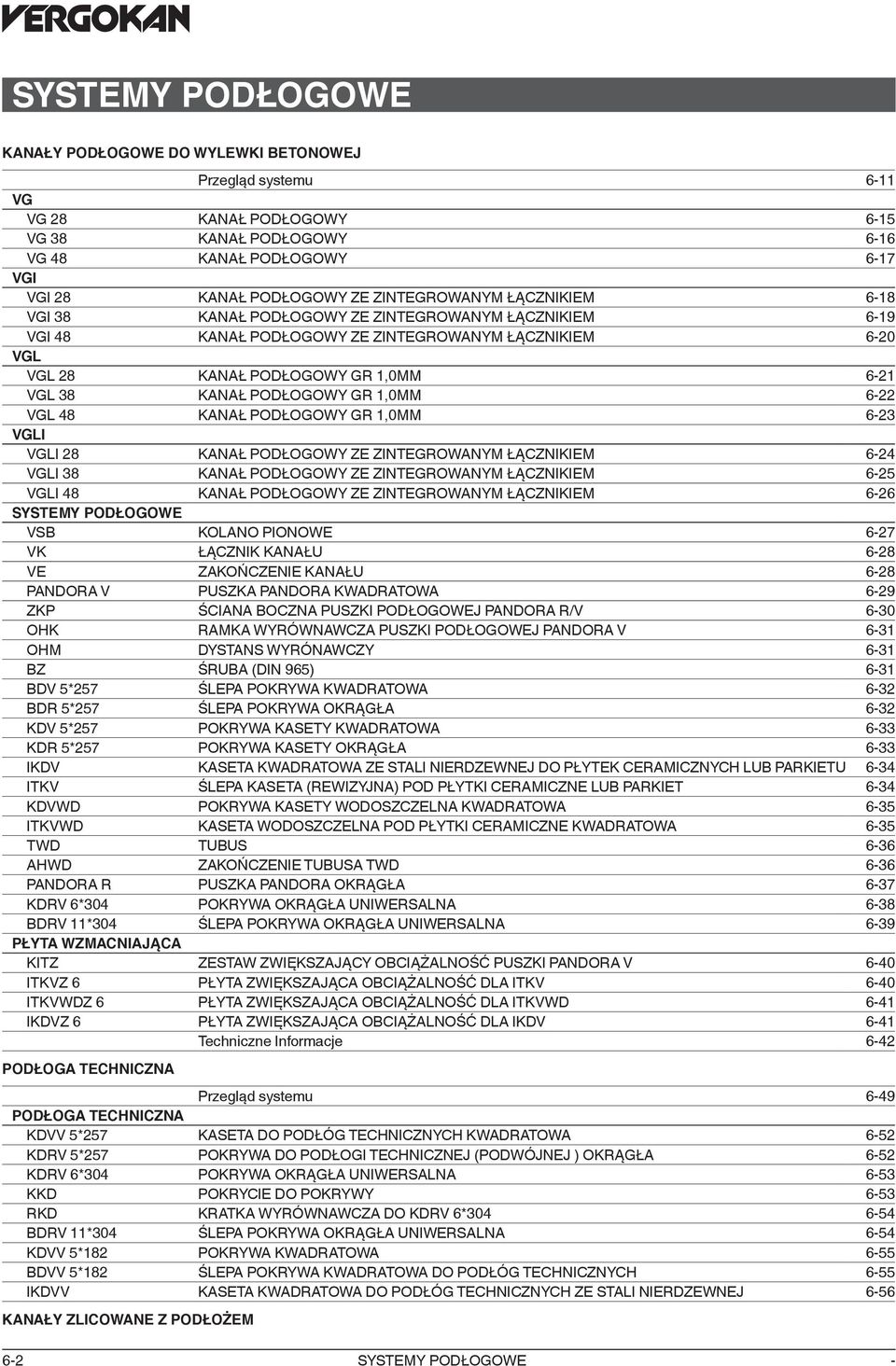 PODŁOGOWY GR 1,0MM 623 VGLI VGLI 28 KANAŁ PODŁOGOWY ZE ZINTEGROWANYM ŁĄCZNIKIEM 624 VGLI 38 KANAŁ PODŁOGOWY ZE ZINTEGROWANYM ŁĄCZNIKIEM 625 VGLI 48 KANAŁ PODŁOGOWY ZE ZINTEGROWANYM ŁĄCZNIKIEM 626 VSB