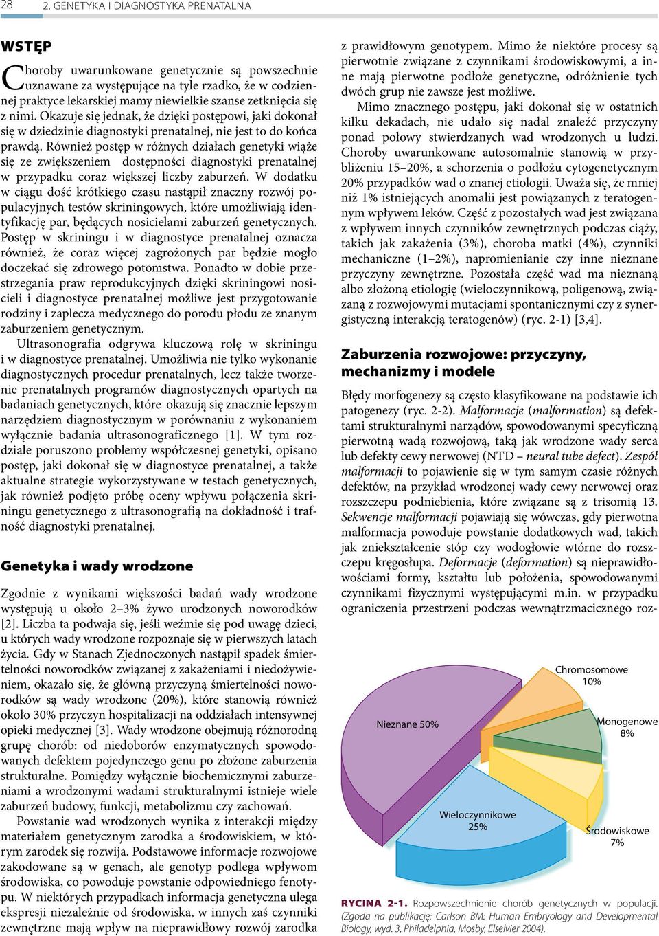 Również postęp w różnych działach genetyki wiąże się ze zwiększeniem dostępności diagnostyki prenatalnej w przypadku coraz większej liczby zaburzeń.