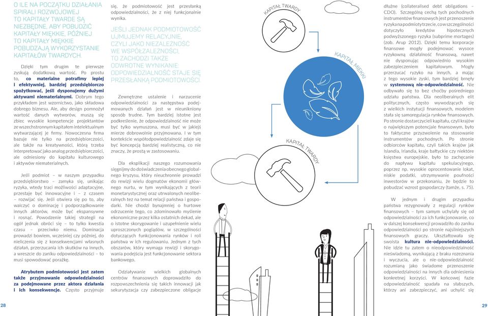 Po prostu to, co materialne potrafimy lepiej i efektywniej, bardziej przedsiębiorczo spożytkować, jeśli dysponujemy dużymi aktywami niematerialnymi.