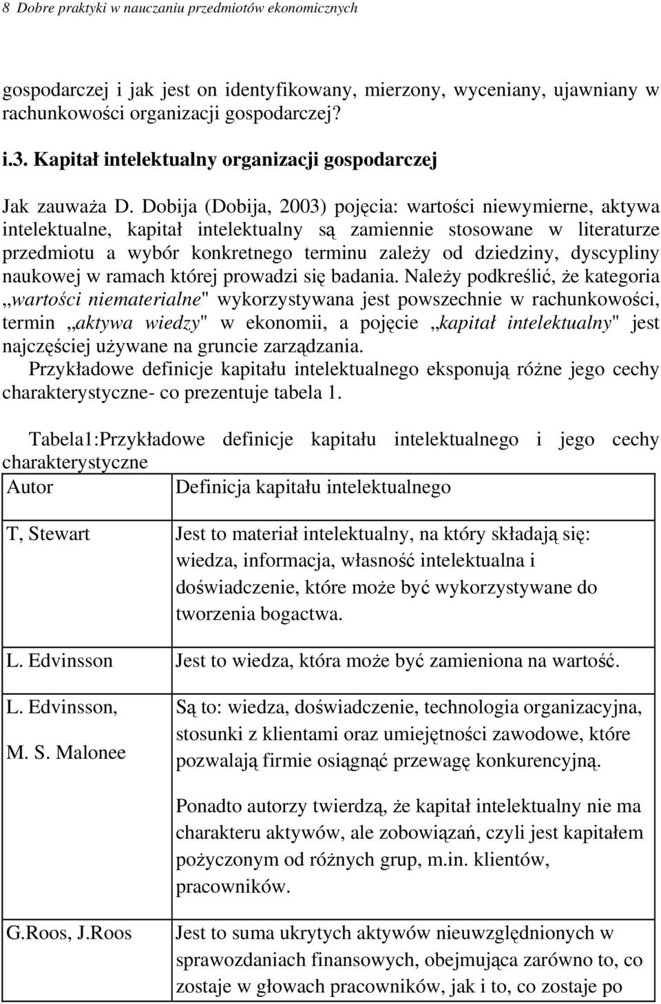 Dobija (Dobija, 2003) pojęcia: wartości niewymierne, aktywa intelektualne, kapitał intelektualny są zamiennie stosowane w literaturze przedmiotu a wybór konkretnego terminu zależy od dziedziny,