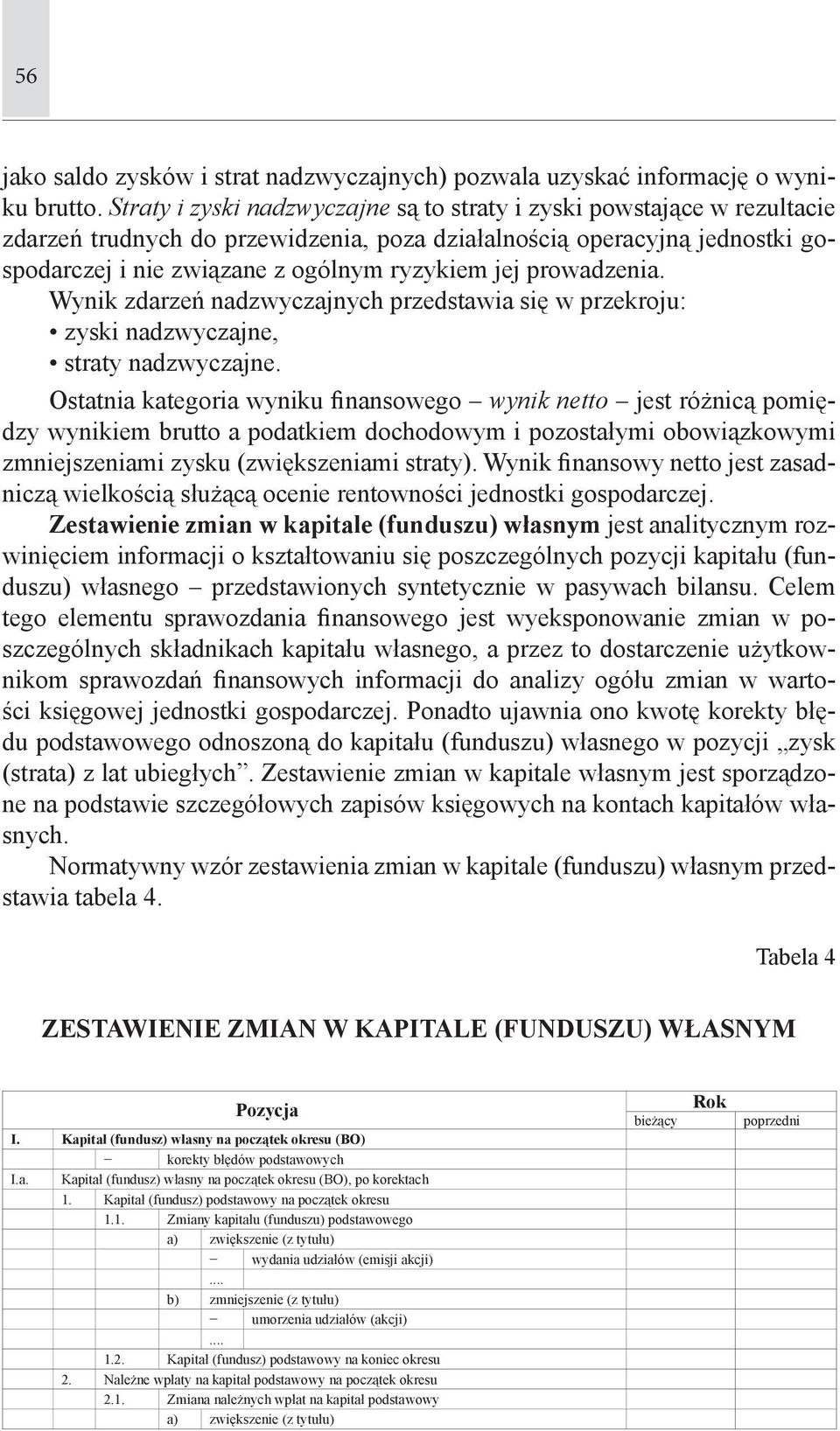 prowadzenia. Wynik zdarzeń nadzwyczajnych przedstawia się w przekroju: zyski nadzwyczajne, straty nadzwyczajne.