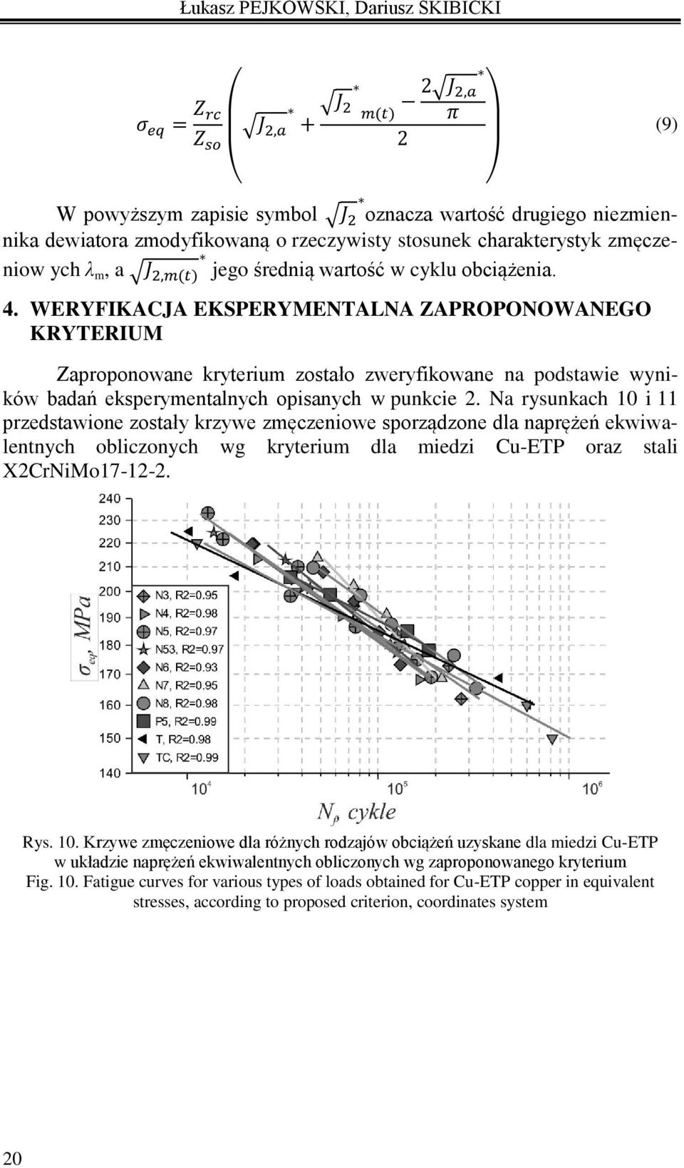 WERYFIKACJA EKSPERYMENTALNA ZAPROPONOWANEGO KRYTERIUM Zaproponowane kryterium zostało zweryfikowane na podstawie wyników badań eksperymentalnych opisanych w punkcie 2.