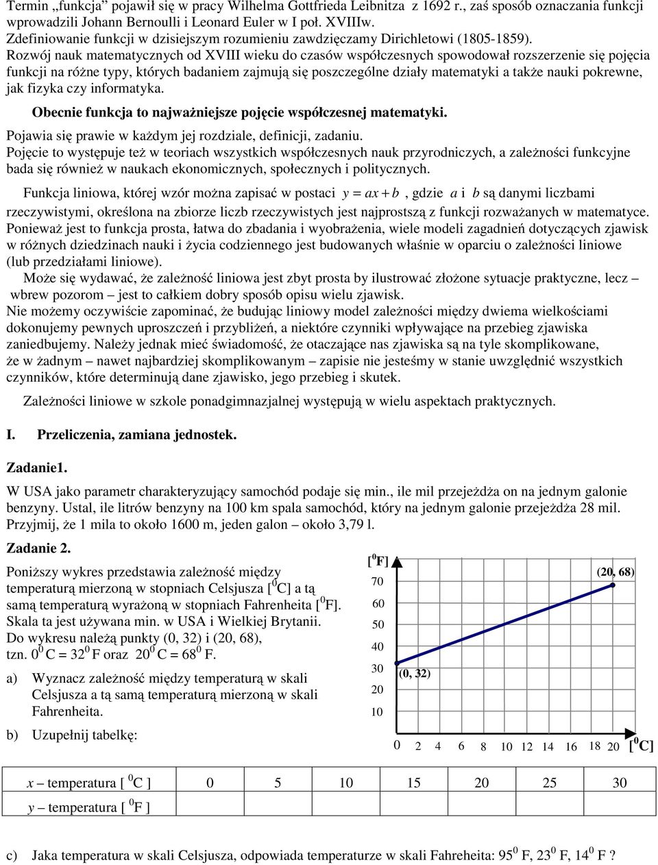 Rozwój nauk matematycznych od XVIII wieku do czasów współczesnych spowodował rozszerzenie się pojęcia funkcji na różne typy, których badaniem zajmują się poszczególne działy matematyki a także nauki